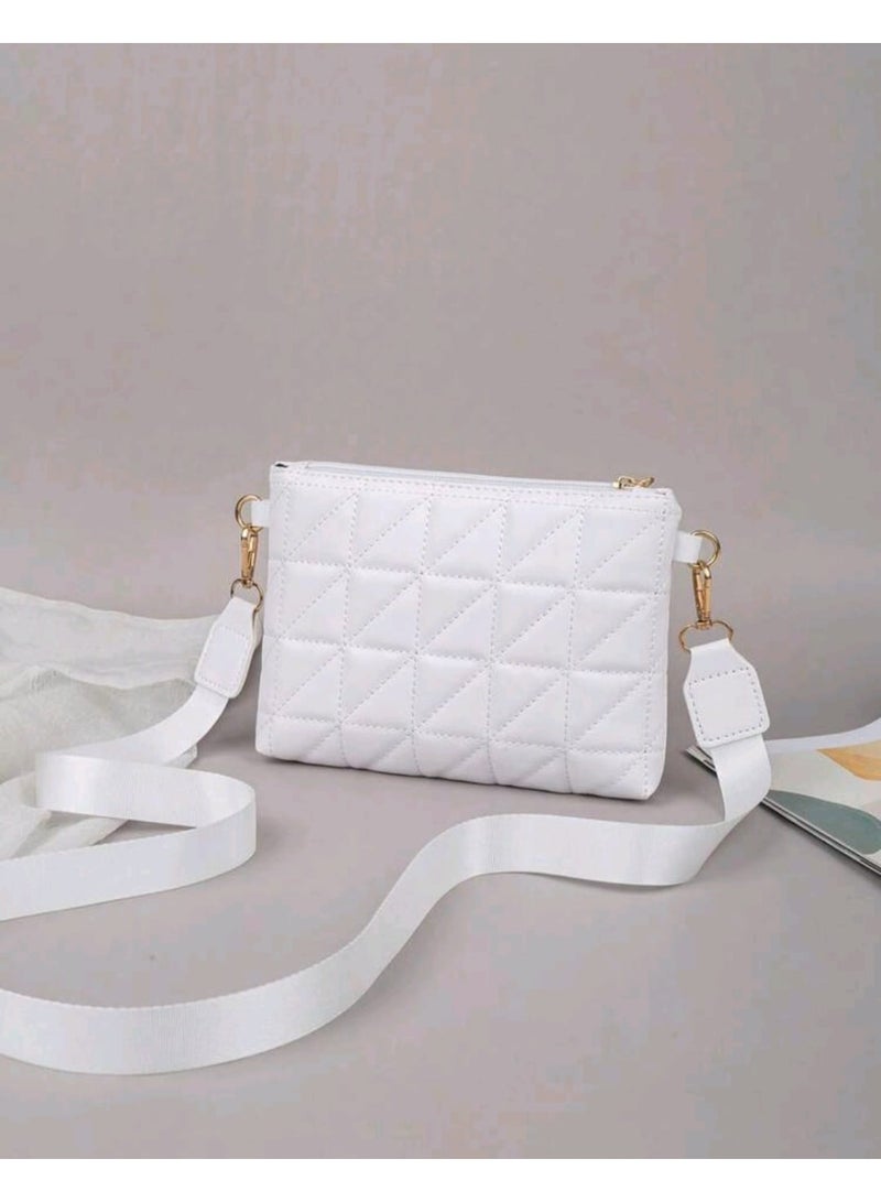 Shein Women's Fashion Topstitching Crossbody Bag, Shoulder Bag, Clutch, Envelope Bag, - Image 5